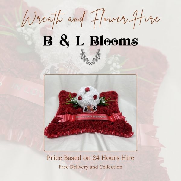 Sunderland Football Pillow Wreath