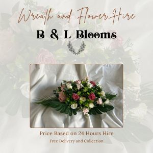 Pink and White Coffin Topper