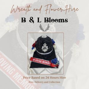 Police Helmet Wreath