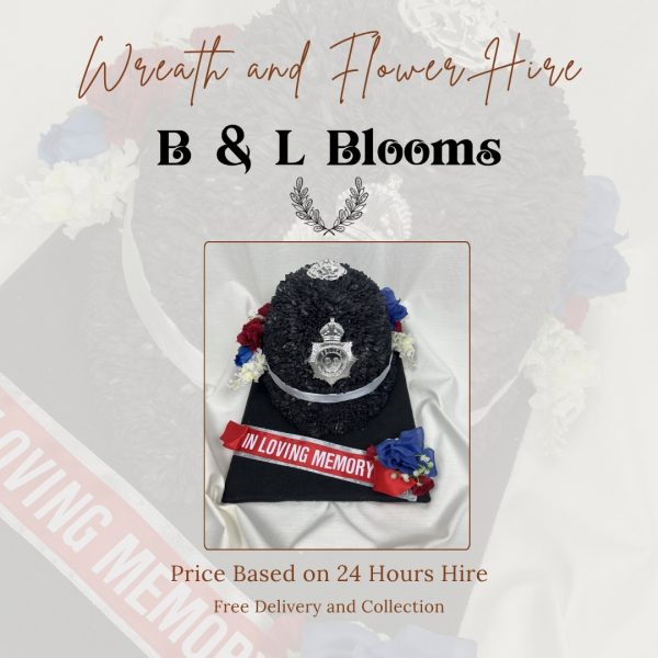 Police Helmet Wreath